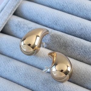 Ainaz Studio Water Drop Stud Women's Earrings, Classic Contemporary Style